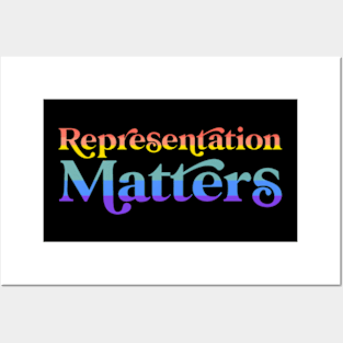 Representation Matters Gay Retro Lgbtqia Lesbian Pride Flag Posters and Art